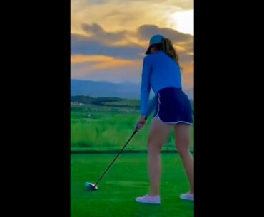 Golf Girl Shot like a Boss | Golf Girl attitude | #Shorts