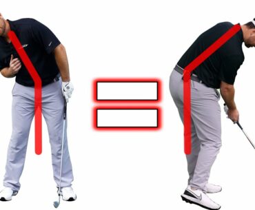 The Easiest Way to Stop Standing Up In The Golf Swing | Stay In Posture Trick