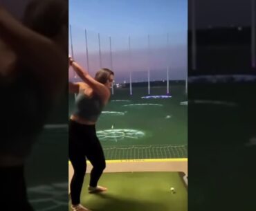 Hot Women Golfer 2022 | Women Golf Lessons | Women Golf Swing Slow Motion #golftip #shorts #golfcart