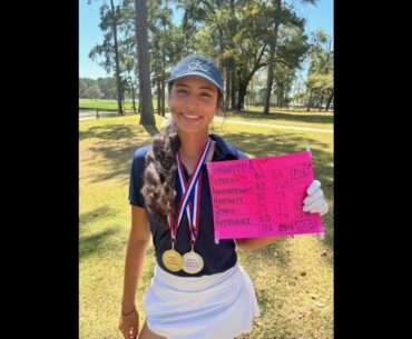 Junior golf phenom Bella Flores talks about her practice routine!!