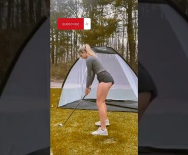Amazing, hot girl,- Golf Swing you need to see _ Golf Girl awesome swing - new video