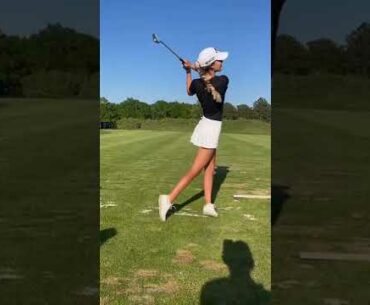 Hot Women | The Unique Golf Swing of a Woman #golftip #shorts #golfcart
