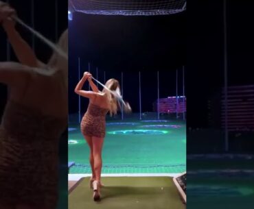 The Beauty of a Women's Golf Swing Women Golf Swing Slow Motion #golftip #shorts #golfcart