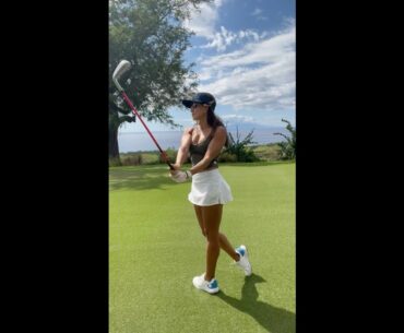 Great form 👍🔥 ❤️❤️   #golf #shorts #golfgirl      | GOLF#SHORT