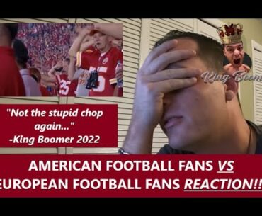 Americans React | AMERICAN FOOTBALL VS EUROPEAN FOOTBALL FANS | Reaction