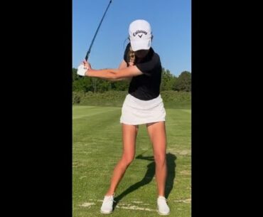 Great looking swing! ❤️❤️   #golf #shorts #golfgirl      | GOLF#SHORT