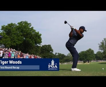 Tiger Woods shoots 4-over par 74 | Round 1 | PGA Championship | 2022