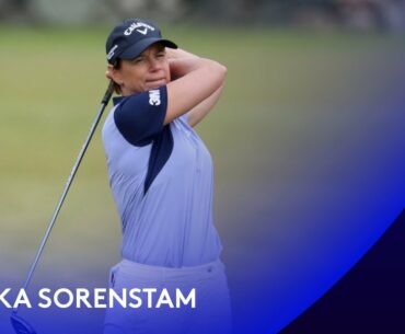 Annika Sorenstam first competitive round in Sweden for 13 years | 2021 Scandinavian Mixed Highlights