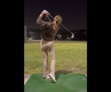 Pure! Great swing 🔥 ❤️❤️   #golf #shorts #golfgirl      | GOLF#SHORT