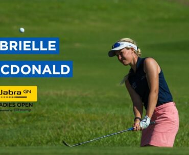 Gabrielle MacDonald sits a shot off the lead after shooting 67 (-4) on the first 18 holes in France