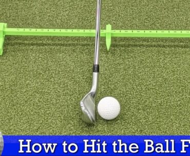 How to Hit the BALL then the TURF with Irons (BALL FIRST CONTACT)