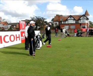 World's top lady tour professional Laura Davies ripping a driver slow motion swing.wmv