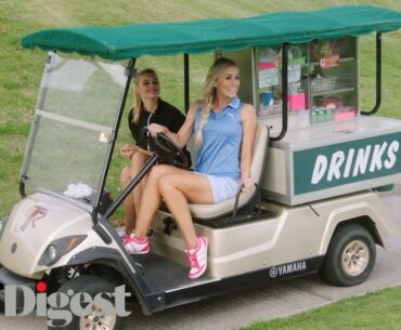 Kelly Rohrbach and Blair O'Neal Ambush Golfers in a Snack Bar Cart | Sexiest Shots in Golf