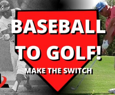 Turning Your BASEBALL Swing Into A Consistent GOLF Swing (Perfect Swing Plane Switch!)