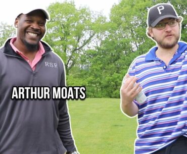 Arthur Moats takes on the golf shot challenge