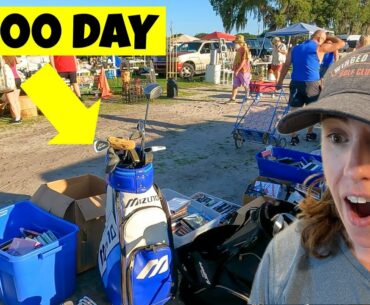 $1000 GOLF CLUB HAUL AT THE LARGEST FLEA MARKET IN FLORIDA!