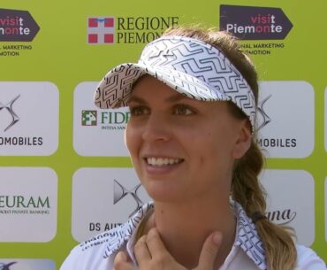 Morgane Metraux Winner Interview Ladies Italian Open 2022 Ladies European Tour Trophy Lift