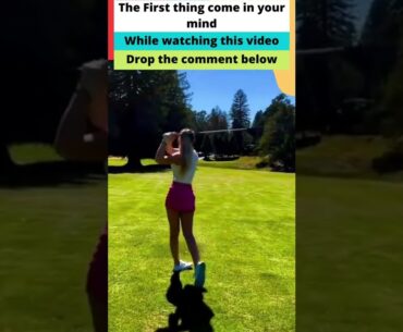 Hot Women Golf | Women Golf Swing | Golf Swing Lady Golf Lessons #golf #shorts #golfgirl GOLF#SHORT