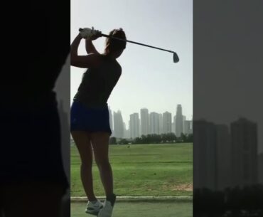 Hot Women Golf | Women Golf Swing | Golf Swing Lady Golf Lessons #golf #shorts #golfgirl GOLF#SHORT