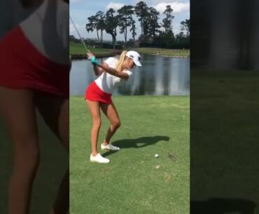 Hot Women Golf | Women Golf Swing | Golf Swing Lady Golf Lessons #golf #shorts #golfgirl GOLF#SHORT