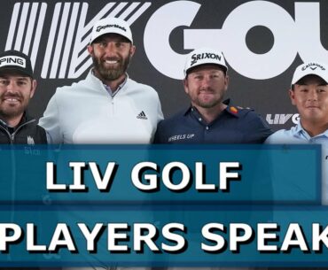 LIV Golf Press Conference #1: Dustin Johnson, Louis Oosthuizen, Graeme McDowell, TK Chantananuwat