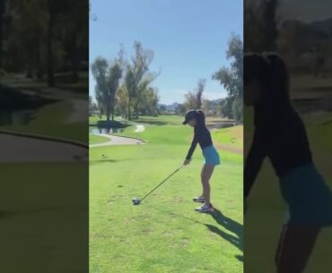 Hot Women Golf | Women Golf Swing | Golf Swing Lady Golf Lessons #golf #shorts #golfgirl GOLF#SHORT