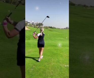 Hot Women Golf | Women Golf Swing | Golf Swing Lady Golf Lessons #golf #shorts #golfgirl GOLF#SHORT