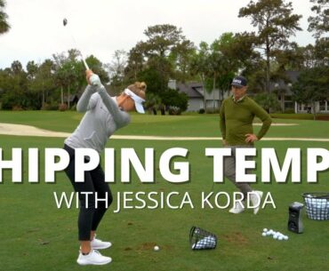 Jessica Korda and Top 100 Teacher Jamie Mulligan explain chipping tempo