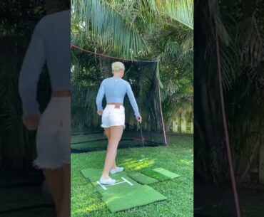 Hot Women Golf | Women Golf Swing | Golf Swing Lady Golf Lessons #golf #shorts #golfgirl GOLF#SHORT