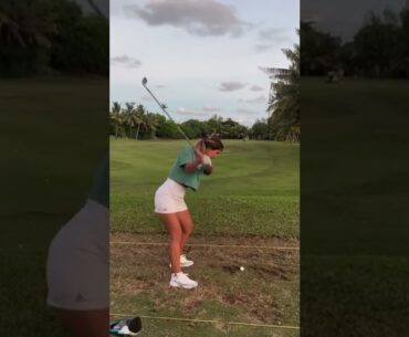 Hot Women Golf | Women Golf Swing | Golf Swing Lady Golf Lessons #golf #shorts #golfgirl GOLF#SHORT