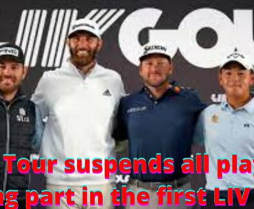PGA Tour suspends all players taking part in the first LIV Golf
