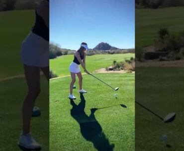 Hot Women Golf | Women Golf Swing | Golf Swing Lady Golf Lessons #golf #shorts #golfgirl GOLF#SHORT