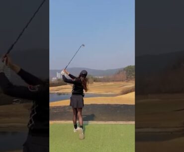 Hot Women Golf | Women Golf Swing | Golf Swing Lady Golf Lessons #golf #shorts #golfgirl GOLF#SHORT