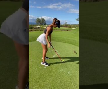 Hot women Golf swing slow motion | Golf swing basics | Hot ladies #golf #shorts #golfgirl