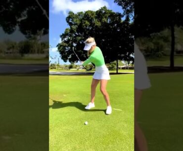 Hot women Golf swing slow motion | Golf swing basics | Hot ladies #golf #shorts #golfgirl