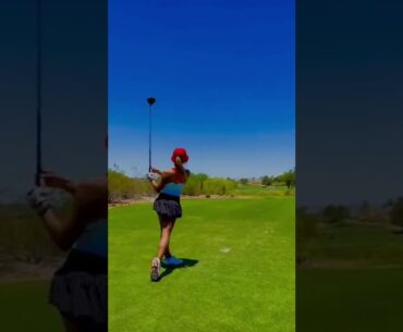 Hot women Golf swing slow motion | Golf swing basics | Hot ladies #golf #shorts #golfgirl