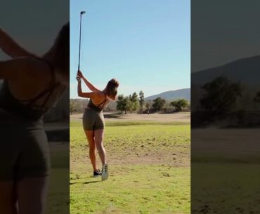 Hot women | Golf swing slow motion | Golf swing basics | Hot ladies #golf #shorts #golfgirl