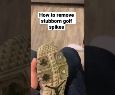 Golf Shoe Spike Hack #shorts
