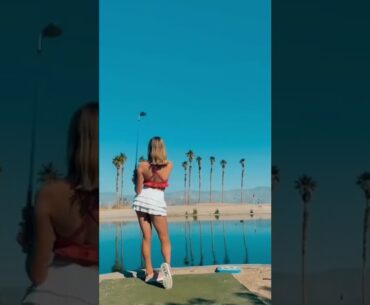 Hot women | Golf swing slow motion | Golf swing basics | Hot ladies #golf #shorts #golfgirl