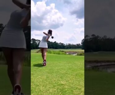 Hot women | Golf swing slow motion | Golf swing basics | Hot ladies #golf #shorts #golfgirl