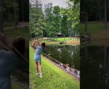 Hot women | Golf swing slow motion | Golf swing basics | Hot ladies #golf #shorts #golfgirl