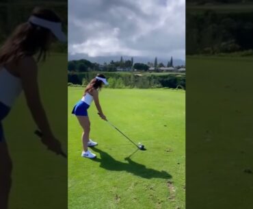 Hot women | Golf swing slow motion | Golf swing basics | Hot ladies #golf #shorts #golfgirl