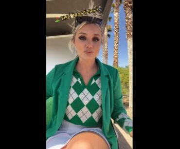 Beauty golf cart girl Cass Holland talk about Tiger wood #golf #shorts #golfgirl      | GOLF#SHORT