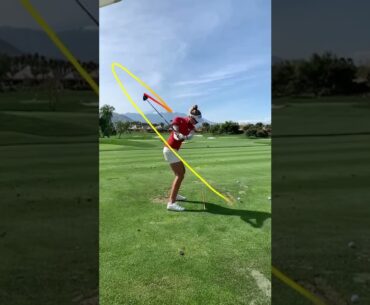 Nelly Korda’s golf swing on Shot Tracer App