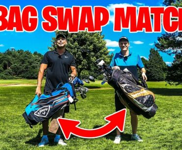 We swapped golf bags and played a match....