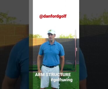 Arm structure in the golf swing. #golf #golfswing