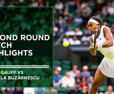 Coco Gauff vs Mihaela Buzarnescu | Match Highlights | Wimbledon 2022