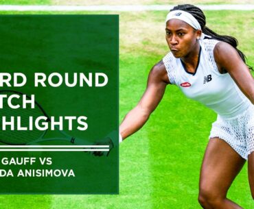 Coco Gauff vs Amanda Anisimova | Match Highlights | Wimbledon 2022
