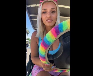 beauty golf cart girl Cass Holland tiktok stories ❤️❤️   #golf #shorts #golfgirl      | GOLF#SHORT