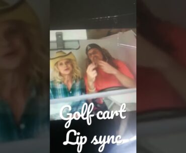 Golf cart Kid Rock  #shortsvideo #shortvideo #short #shorts,#lipsync #golf #lol #music #sing #love